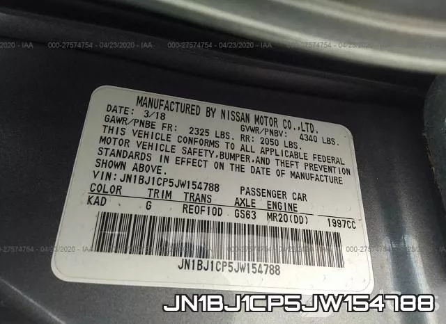 JN1BJ1CP5JW154788 фото 10