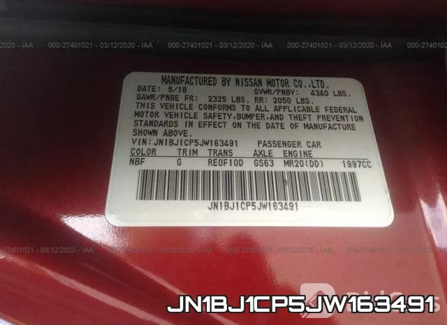 JN1BJ1CP5JW163491 фото 10