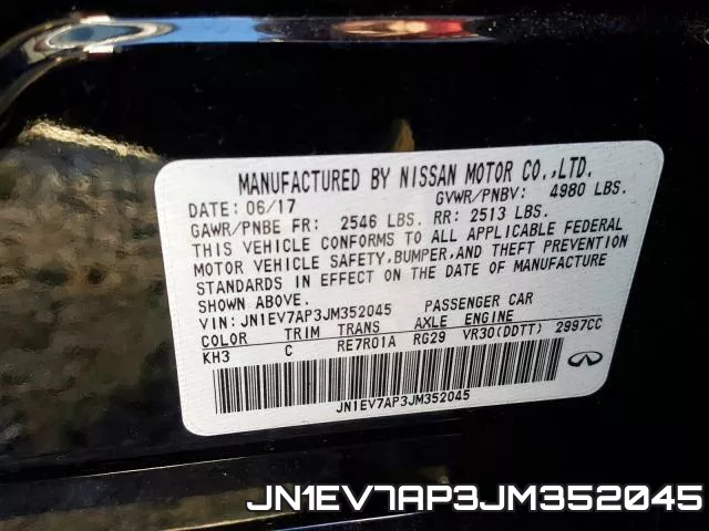 JN1EV7AP3JM352045 фото 2