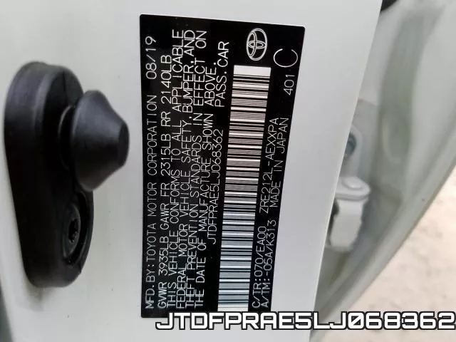 JTDFPRAE5LJ068362 фото 2