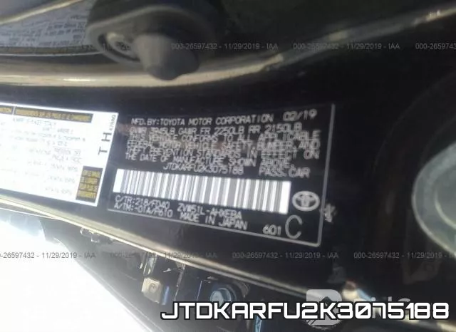 JTDKARFU2K3075188 фото 10