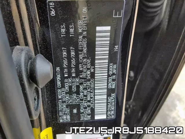 JTEZU5JR8J5188420 фото 2