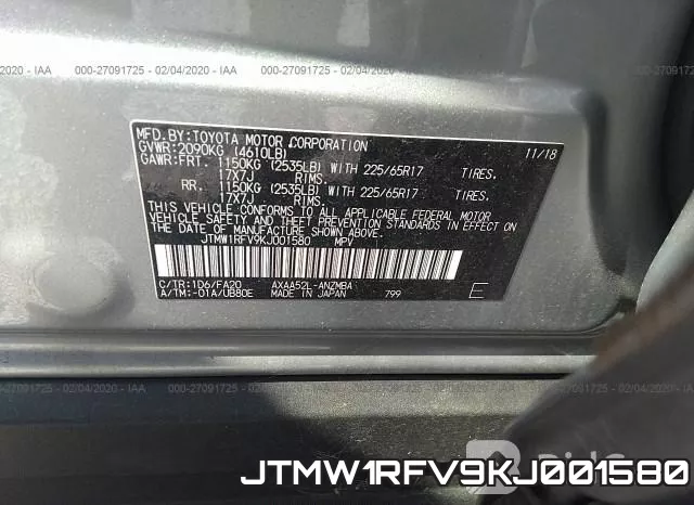 JTMW1RFV9KJ001580 фото 10