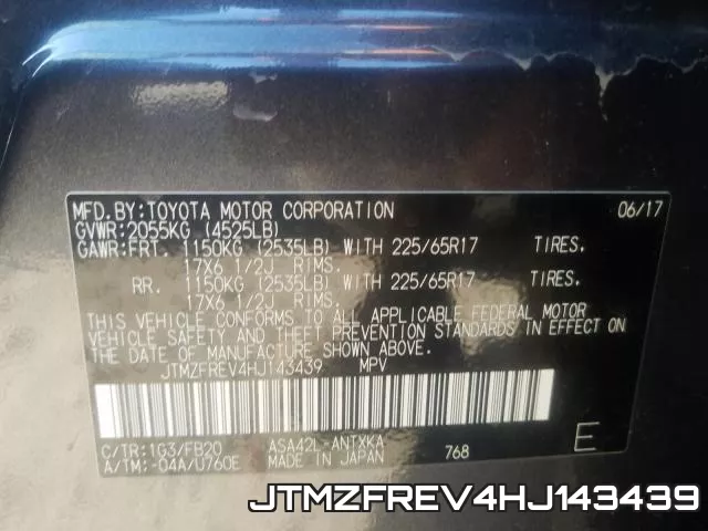 JTMZFREV4HJ143439 фото 2