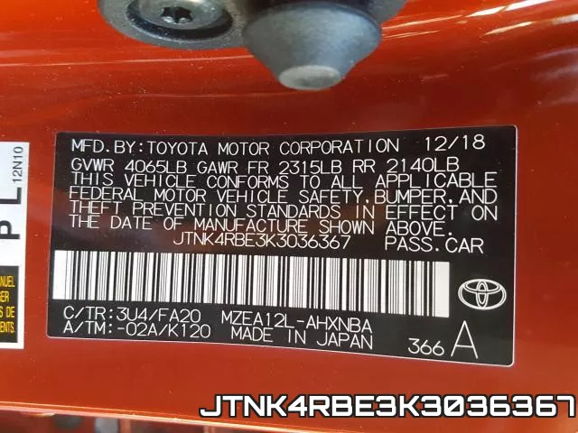JTNK4RBE3K3036367 фото 2