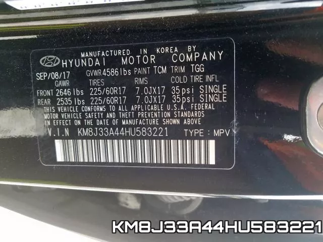 KM8J33A44HU583221 фото 2
