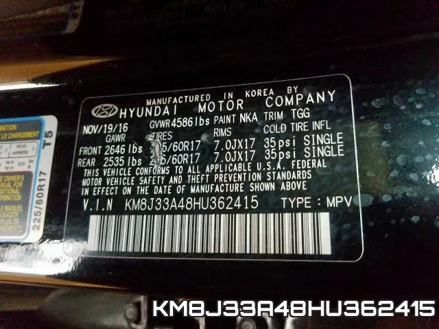 KM8J33A48HU362415 фото 2