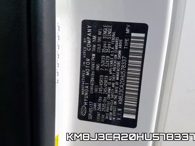 KM8J3CA20HU578337 фото 2