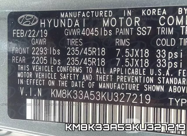 KM8K33A53KU327219 фото 10