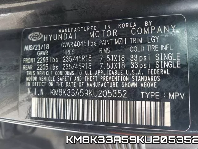 KM8K33A59KU205352 фото 2