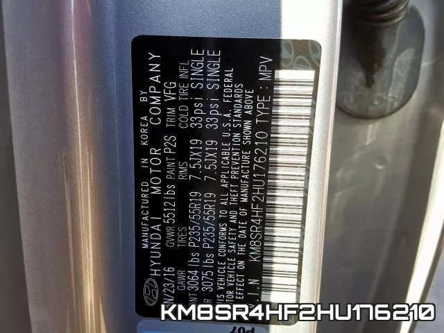 KM8SR4HF2HU176210 фото 2
