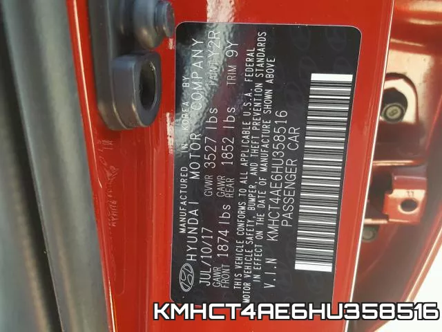KMHCT4AE6HU358516 фото 2