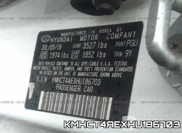 KMHCT4AEXHU186703 фото 10