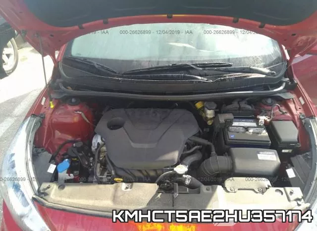 KMHCT5AE2HU357174 фото 2