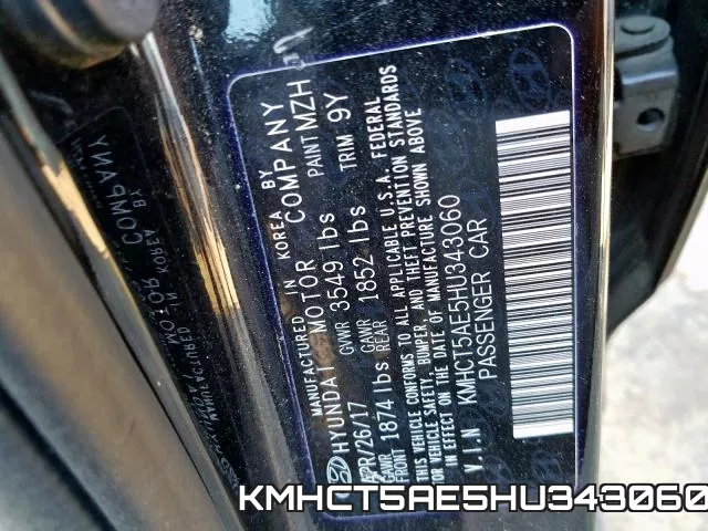 KMHCT5AE5HU343060 фото 2