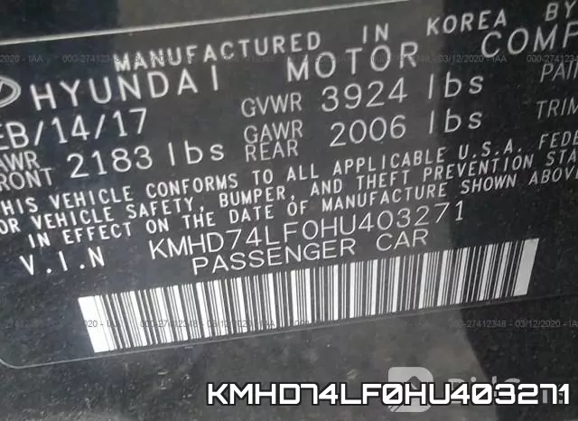 KMHD74LF0HU403271 фото 10