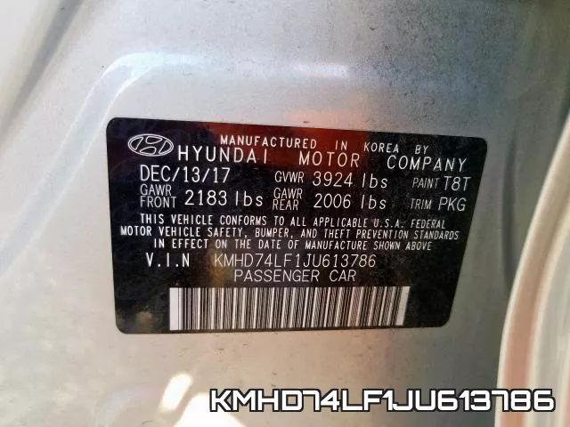 KMHD74LF1JU613786 фото 2