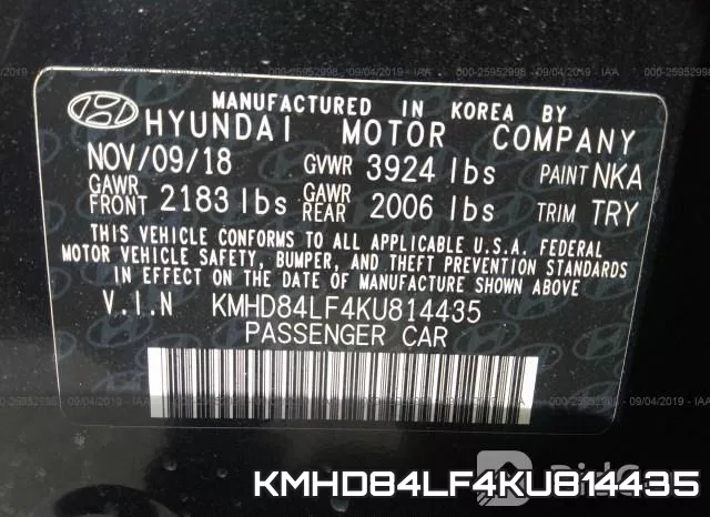 KMHD84LF4KU814435 фото 10