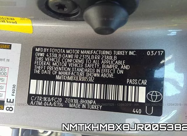NMTKHMBX8JR005382 фото 10