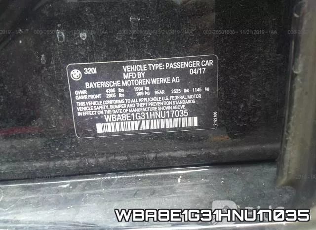 WBA8E1G31HNU17035 фото 10