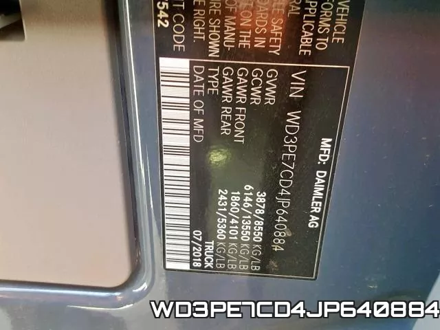 WD3PE7CD4JP640884 фото 2