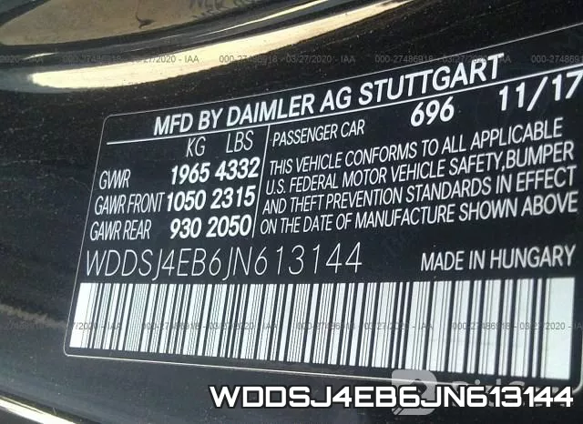 WDDSJ4EB6JN613144 фото 10