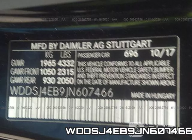 WDDSJ4EB9JN607466 фото 10