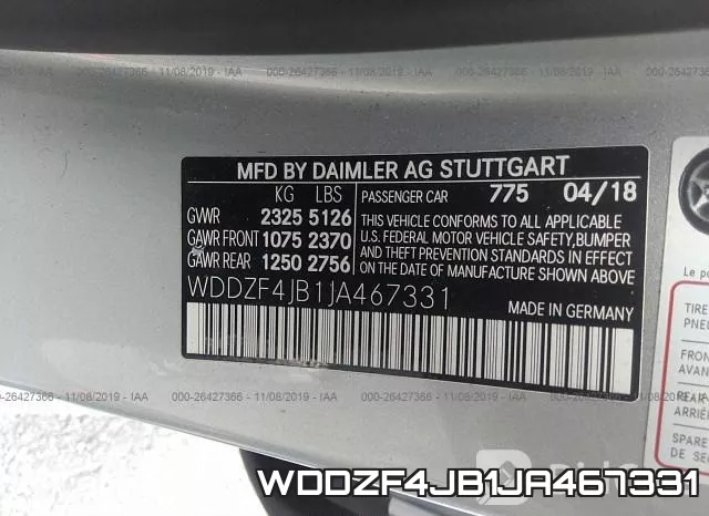 WDDZF4JB1JA467331 фото 10