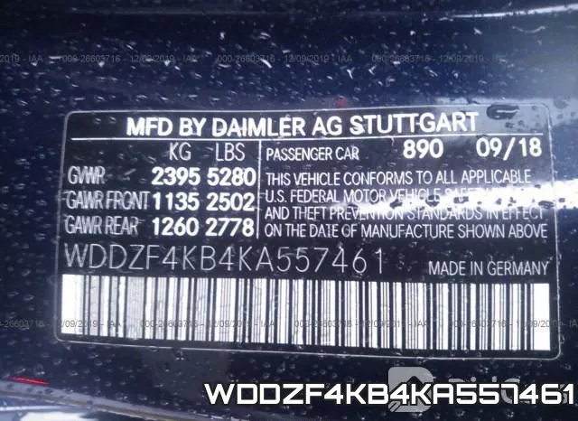 WDDZF4KB4KA557461 фото 10