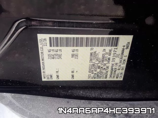 1N4AA6AP4HC393971 фото 2