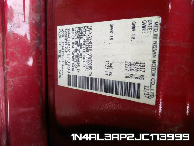 1N4AL3AP2JC173999 фото 2