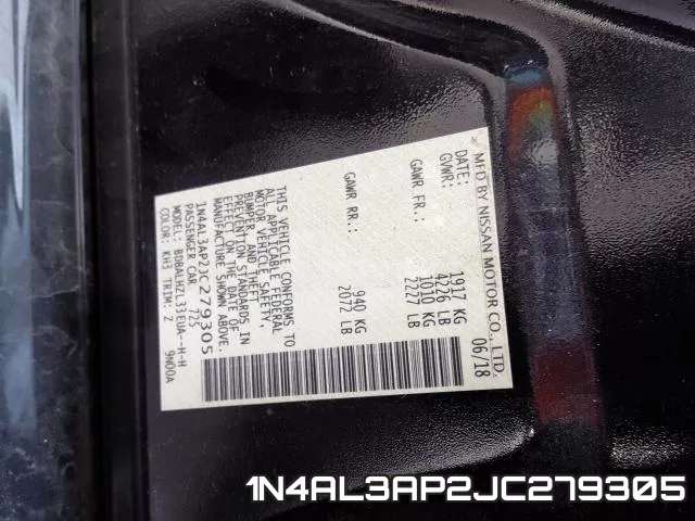 1N4AL3AP2JC279305 фото 2
