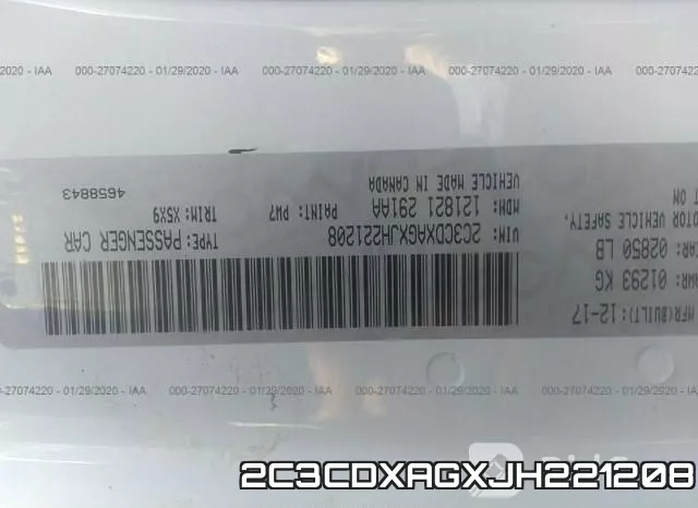 2C3CDXAGXJH221208 фото 10