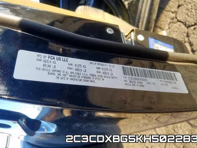 2C3CDXBG5KH502283 фото 2