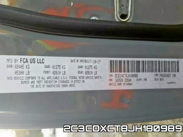 2C3CDXCT8JH180989 фото 2