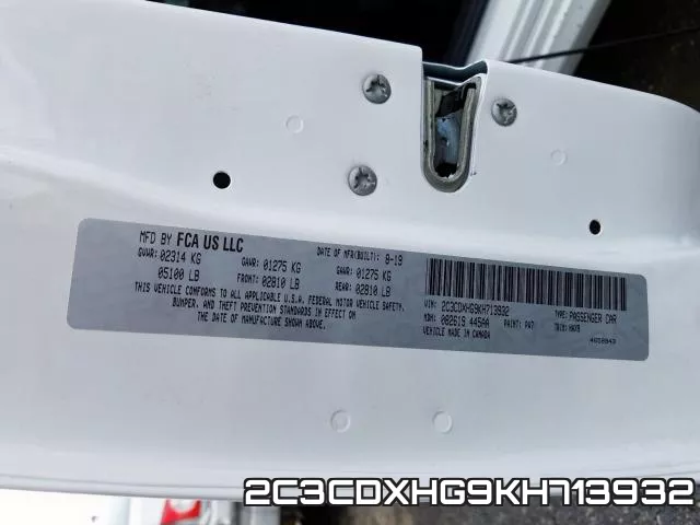 2C3CDXHG9KH713932 фото 2