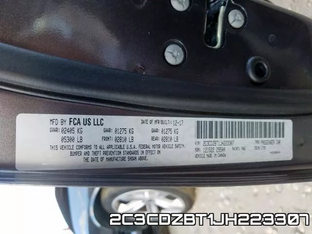 2C3CDZBT1JH223307 фото 2
