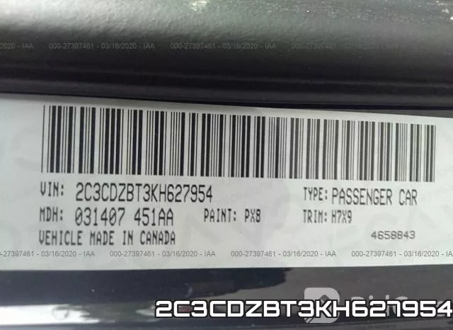 2C3CDZBT3KH627954 фото 10