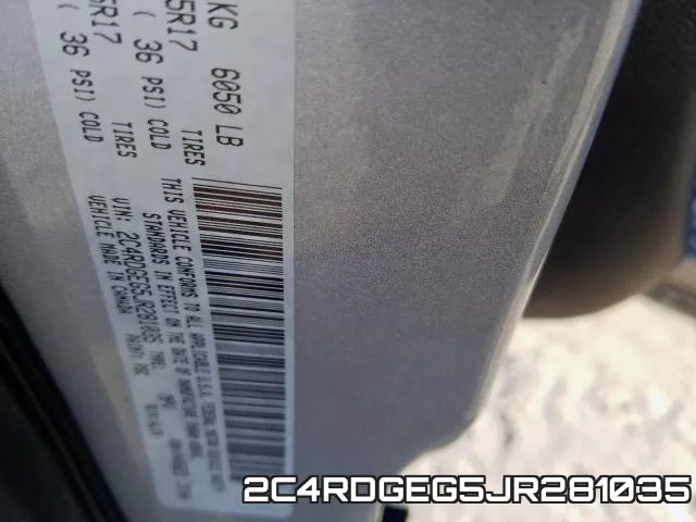 2C4RDGEG5JR281035 фото 2