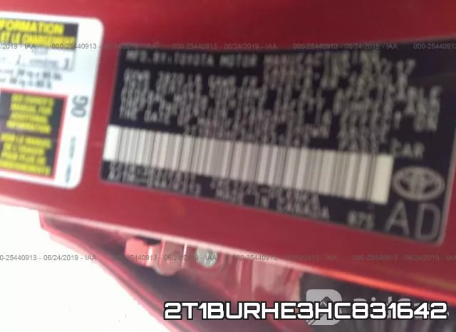 2T1BURHE3HC831642 фото 10