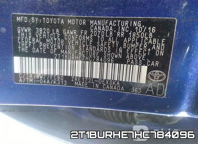 2T1BURHE7HC784096 фото 10