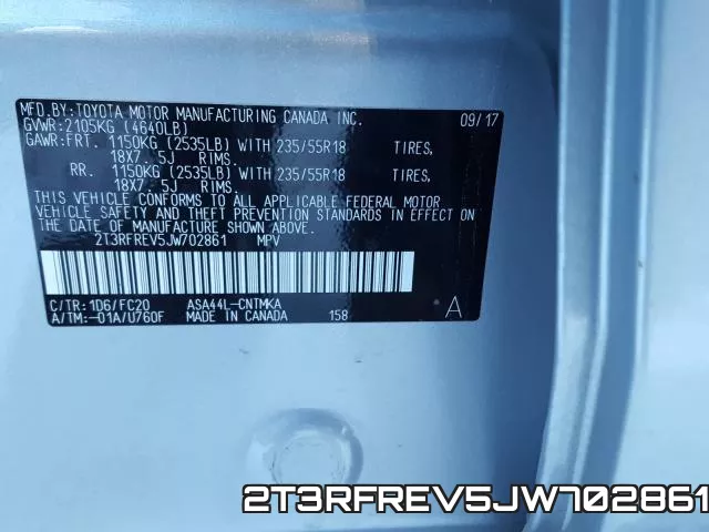 2T3RFREV5JW702861 фото 2