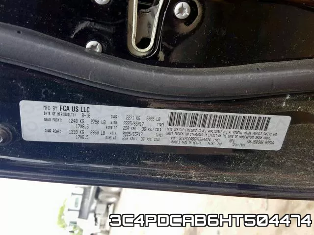 3C4PDCAB6HT504474 фото 2