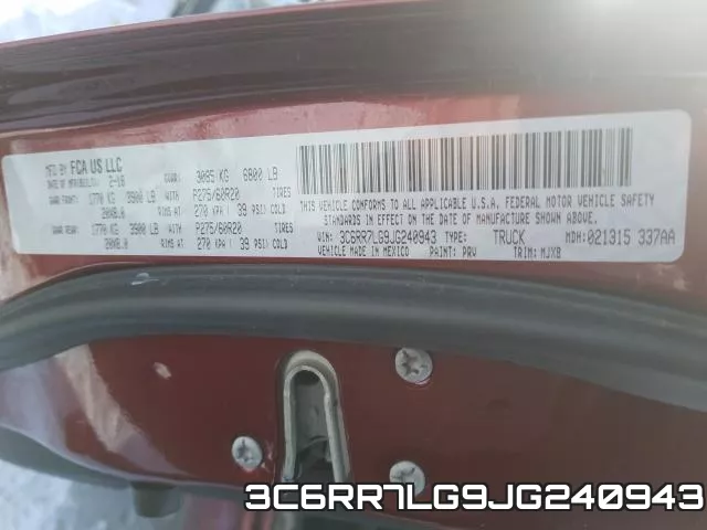 3C6RR7LG9JG240943 фото 2