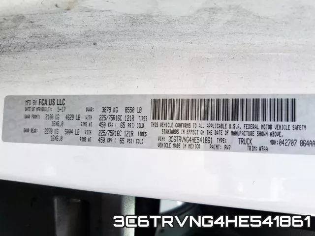 3C6TRVNG4HE541861 фото 2