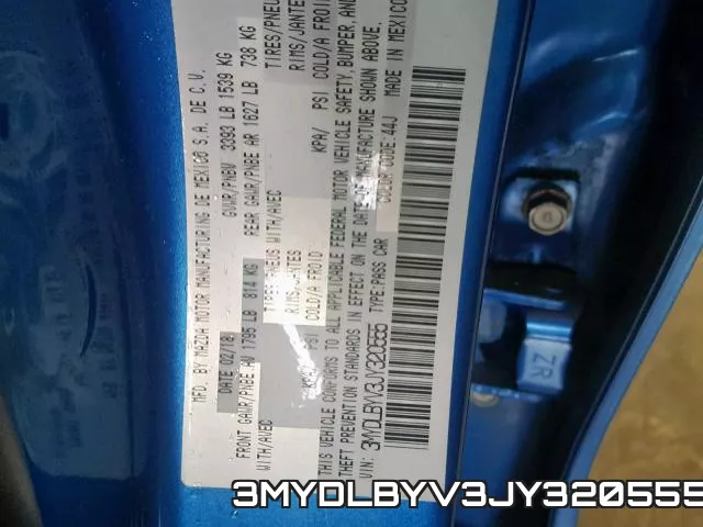 3MYDLBYV3JY320555 фото 2