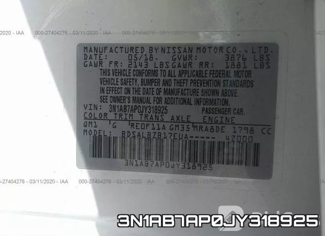 3N1AB7AP0JY318925 фото 10