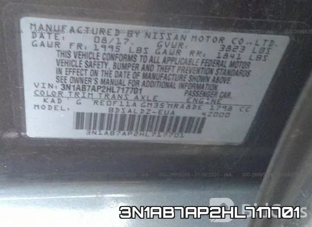 3N1AB7AP2HL717701 фото 10