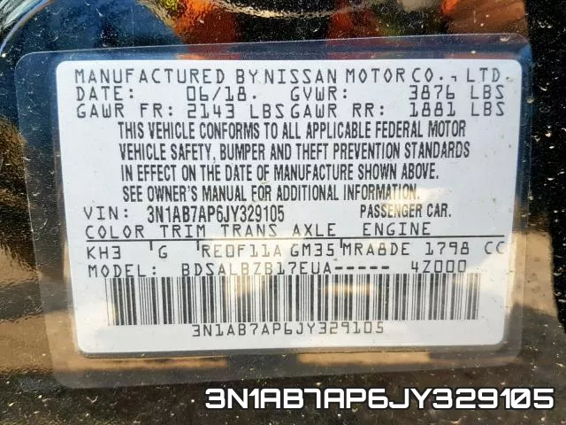 3N1AB7AP6JY329105 фото 2