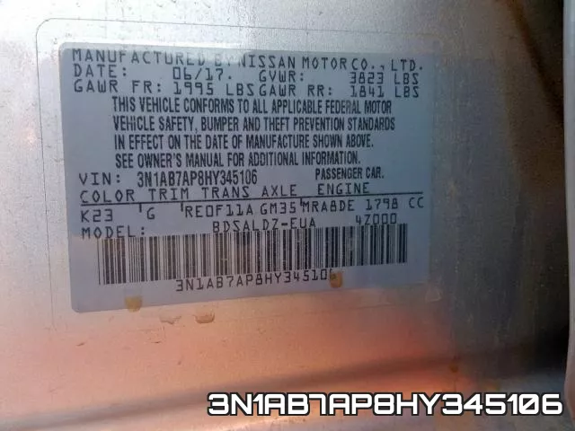 3N1AB7AP8HY345106 фото 2